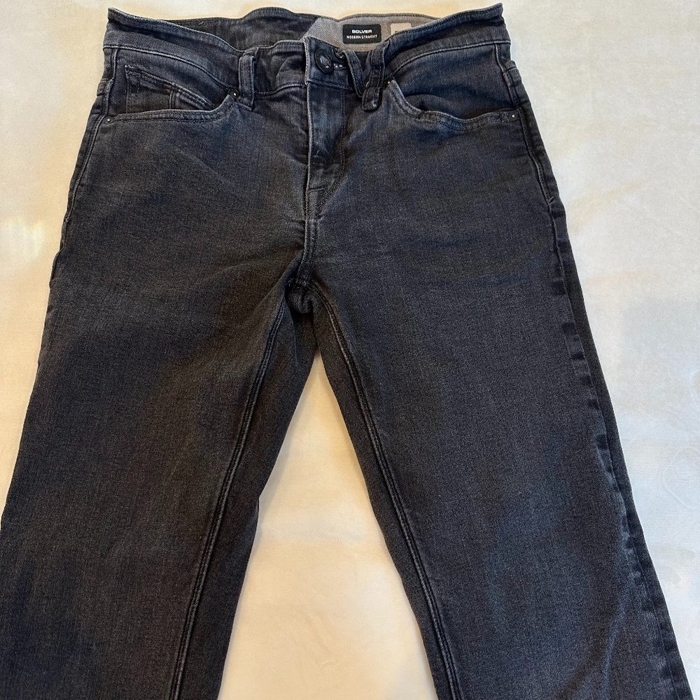 Volcom Solver Enzyme Grey Modern Straight Jeans - Size 29